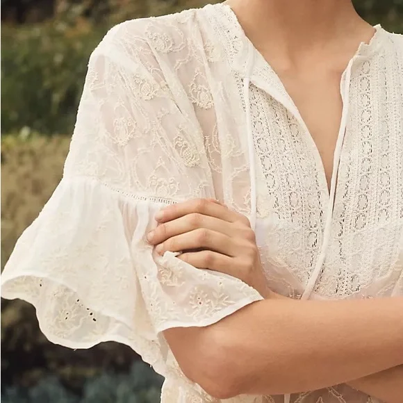 ✨ Anthropologie The Deco Tunic Sz M - Picture 2 of 5